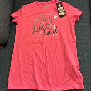 Under Armour Pink Short Sleeve Tee Vibrant Casual